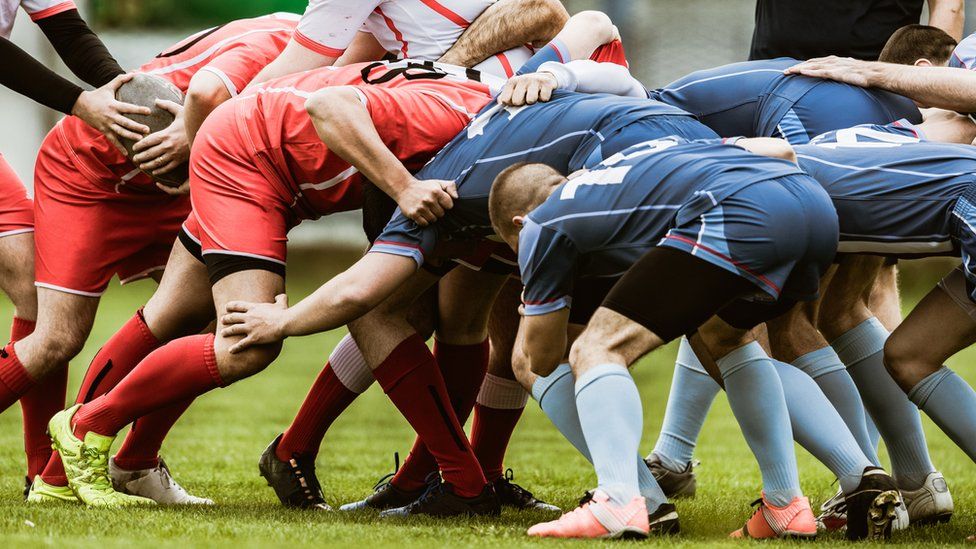 Rugby scrum