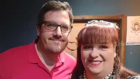 Lorien Overson Image shows Michael Overson and his wife Lorien Overson