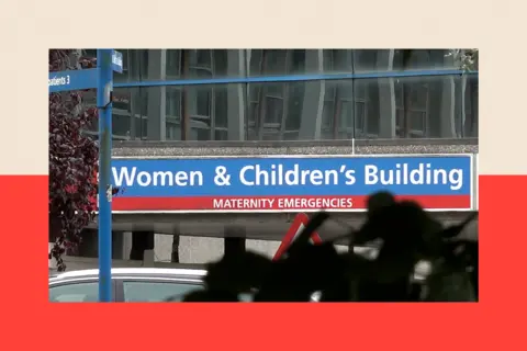 PA Countess of Chester Hospital sign for the women and children’s building 